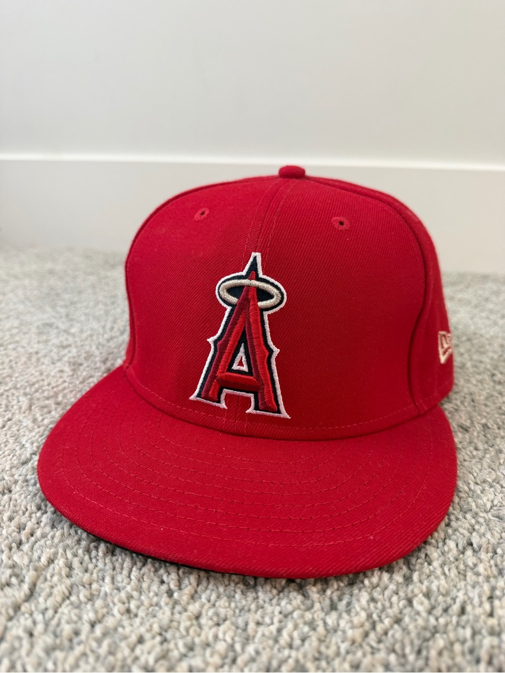 New Era Los Angeles Angels Red Hat 7 5/8